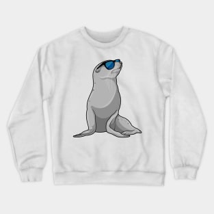 Seal with Sunglasses Crewneck Sweatshirt